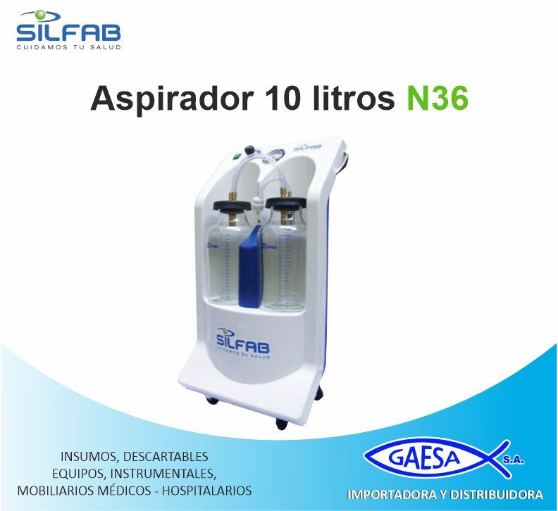 ASPIRADOR DE SECRECIONES 10.000 CC MOD N36 SILFAB