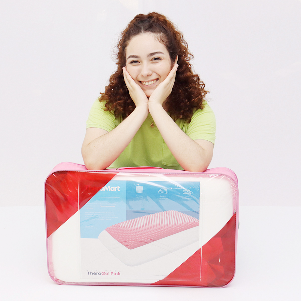 ALMOHADA CON CAPAS DE GEL MOD TM111 THERAGEL PINK THERAMART - Imagen 3