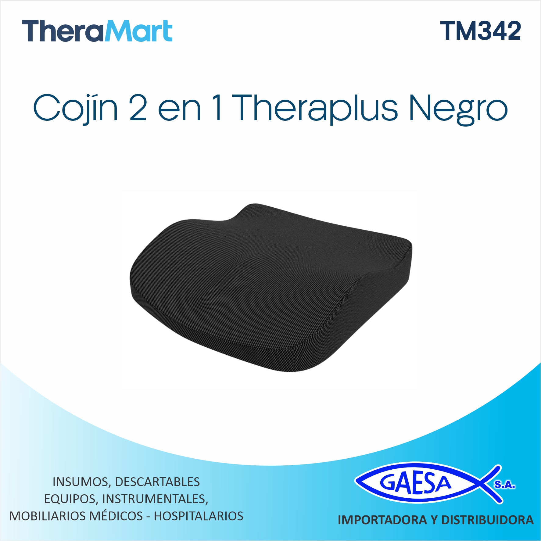 COJIN DE ASIENTO Y ESPALDA MOD TM342 THERAPLUS THERAMART