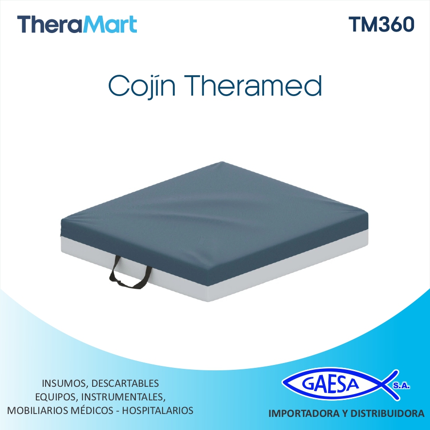 COJIN DE ESPUMA PARA SILLA DE RUEDAS MOD TM360 THERAMED THERAMART