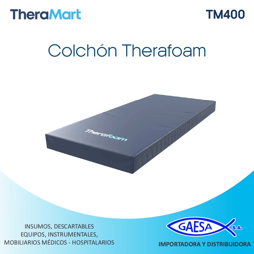 COLCHON DE ESPUMA ANTIESCARAS MOD TM400 THERAFOAM THERAMART