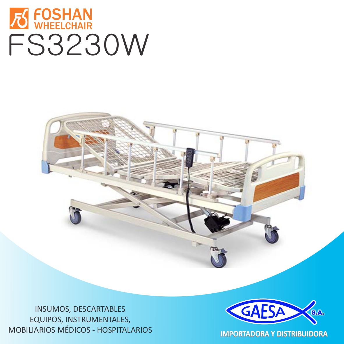 CAMA ELECTRICA 3 FUNCIONES MOD FS3230W FOSHAN