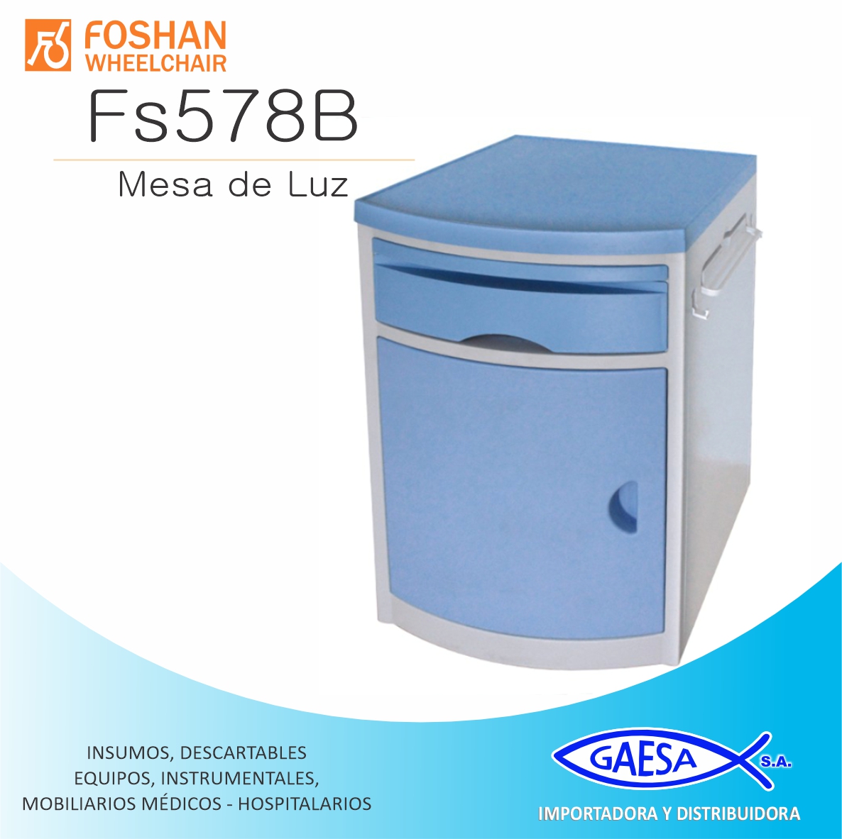 MESA DE LUZ SIN RUEDA MOD FS578B FOSHAN