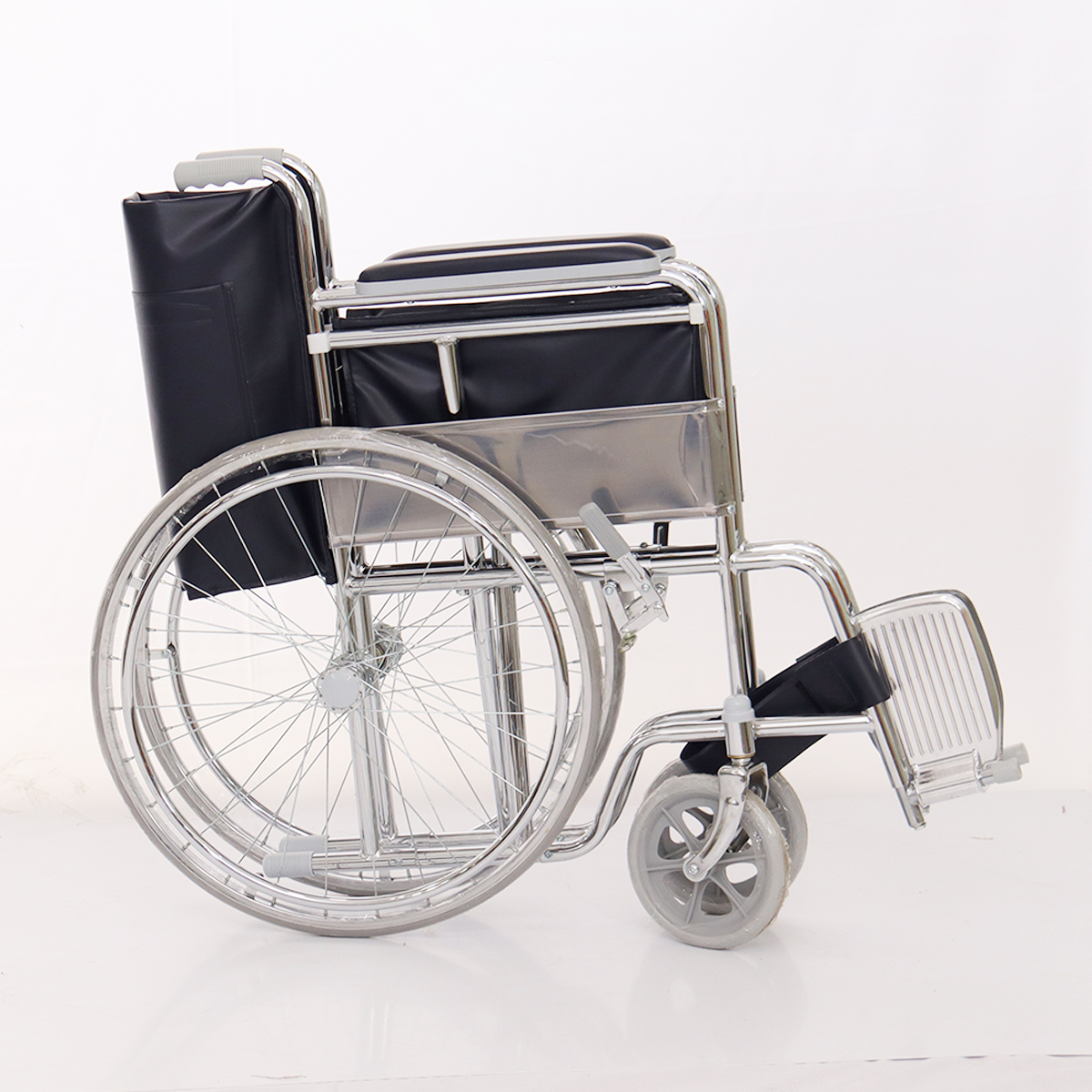 SILLA DE RUEDAS CROMADA MOD FS809 FOSHAN - Imagen 2