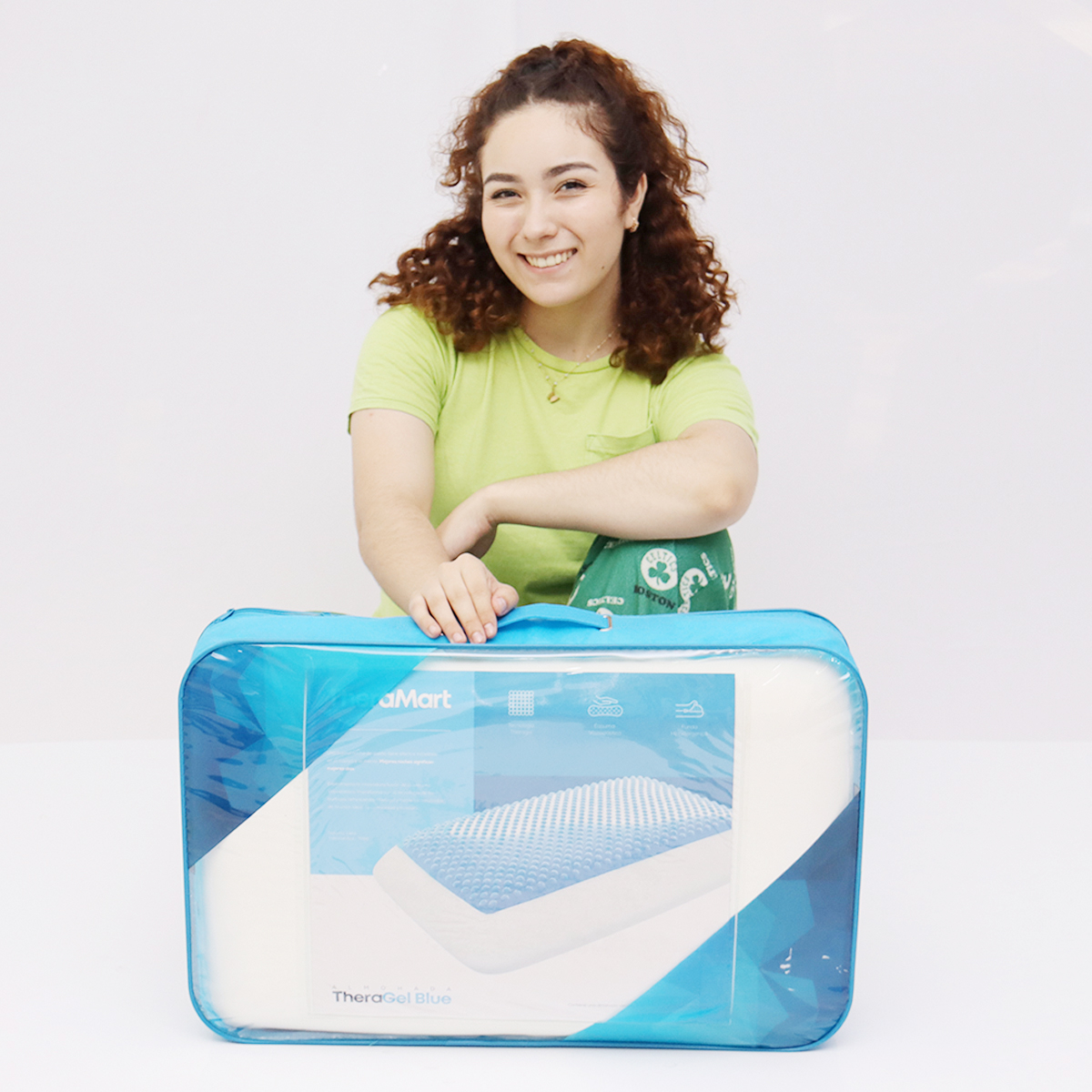 ALMOHADA CON CAPAS DE GEL MOD TM110 THERAGEL BLUE THERAMART - Imagen 3