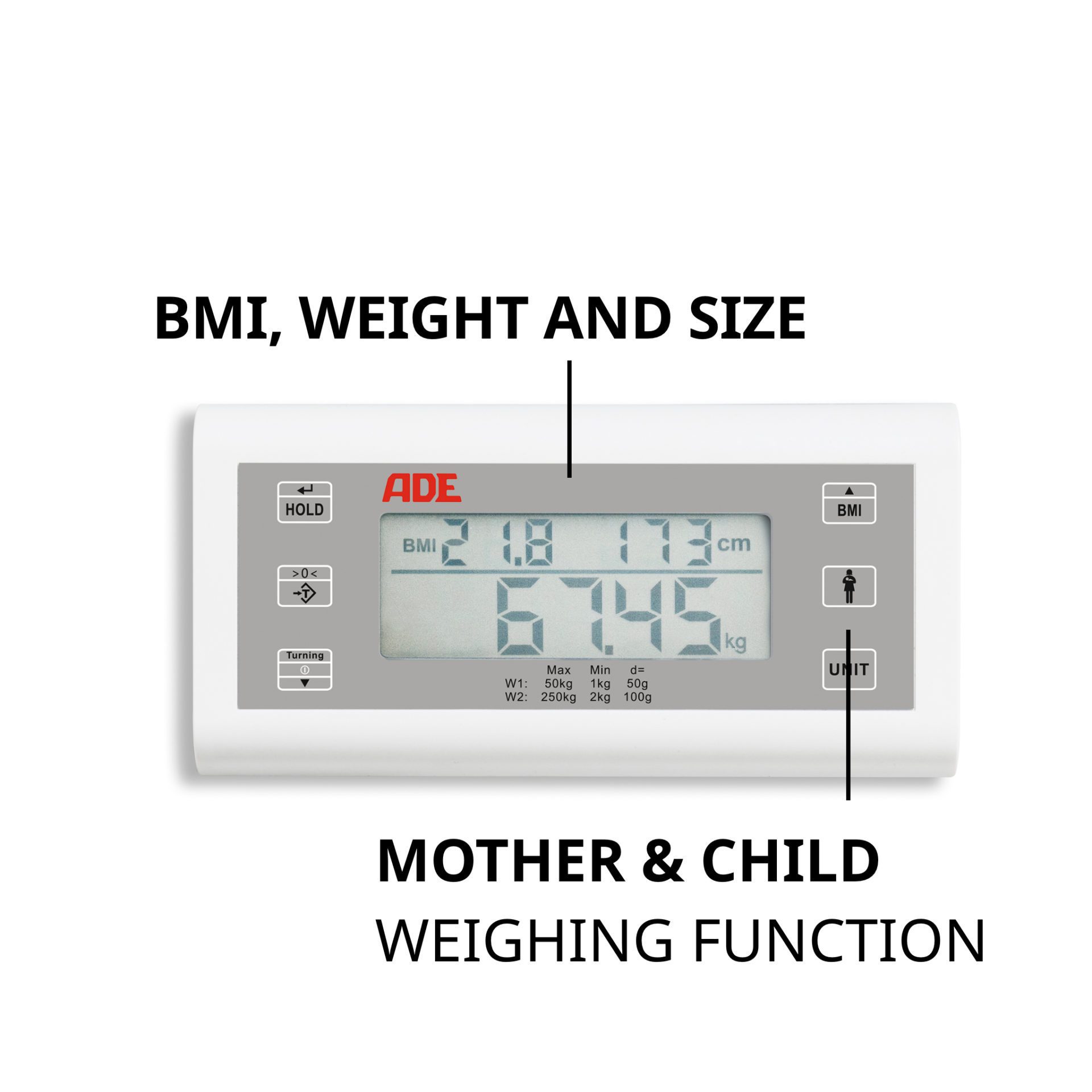 BALANZA DIGITAL DE COLUMNA MOD M320600-01 ADE - Imagen 4