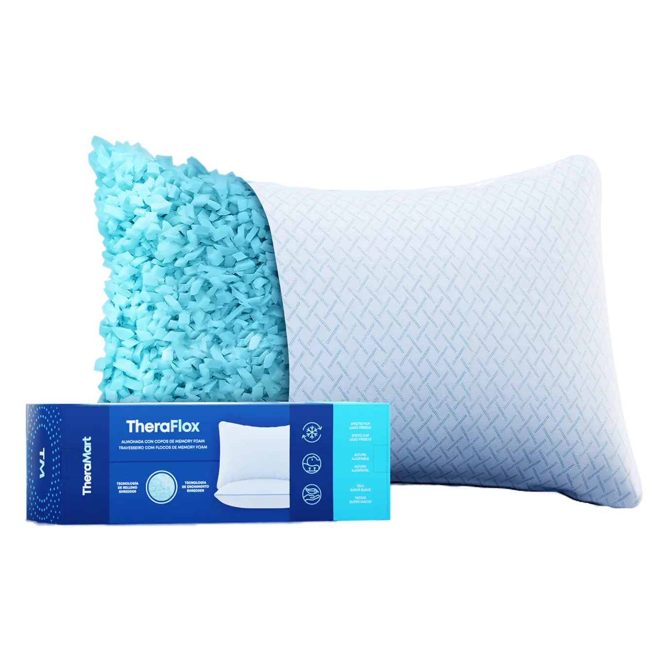 ALMOHADA DE COPOS CON GEL MOD TM120 THERAFLOX THERAMART