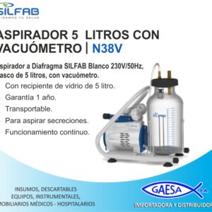 ASPIRADOR DE SECRECIONES 5.000 CC MOD N38V SILFAB