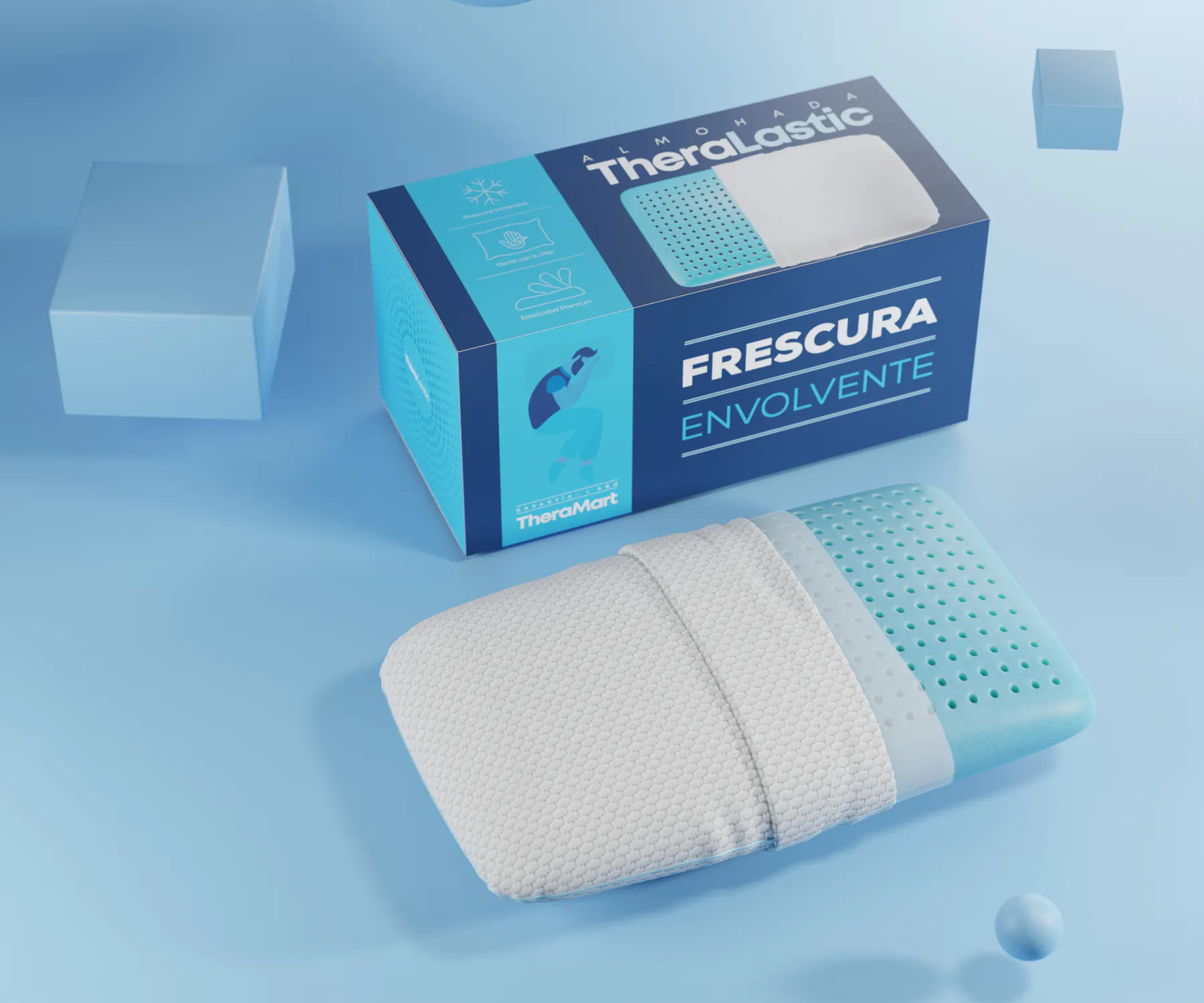 ALMOHADA ELASTICA DE ESPUMA MOD TM211 THERALASTIC THERAMART - Imagen 5