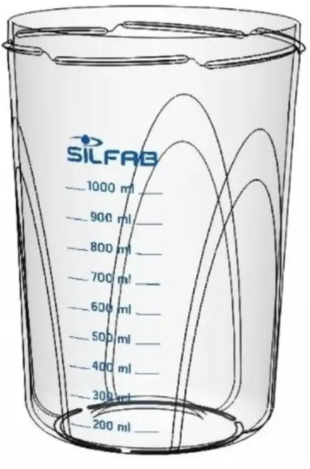 FRASCO DE PLASTICO P/ ASPIRADOR DE 1 LTS. - FP1 SF